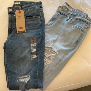 (2) Levi 711 Skinny Jeans 8 medium